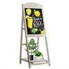 Vintage Folding Chalkboard Easel with Display Shelf