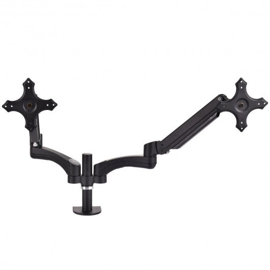 Dual LCD Monitor Spring Arms TV Bracket Desk Mount Stand 2 Screens