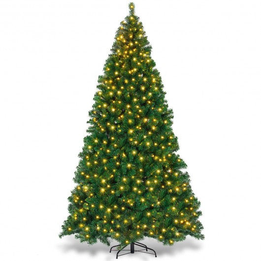 9 ft Pre-Lit PVC Artificial Christmas Tree with 700 LED Lights