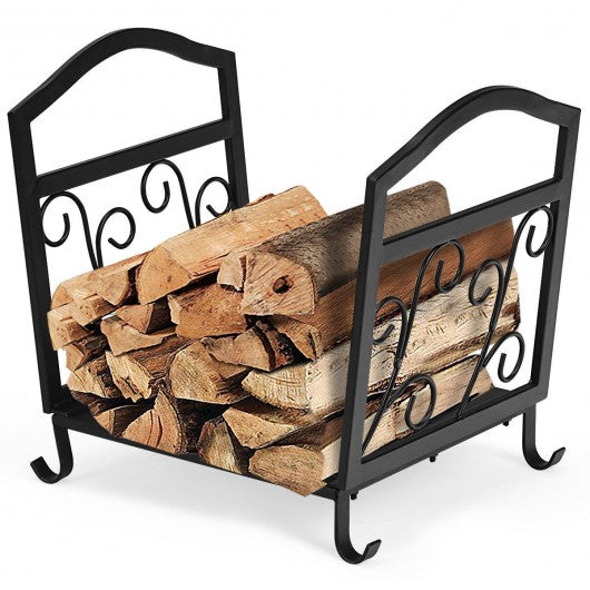 Fireplace Log Holder Iron Indoor Firewood Rack