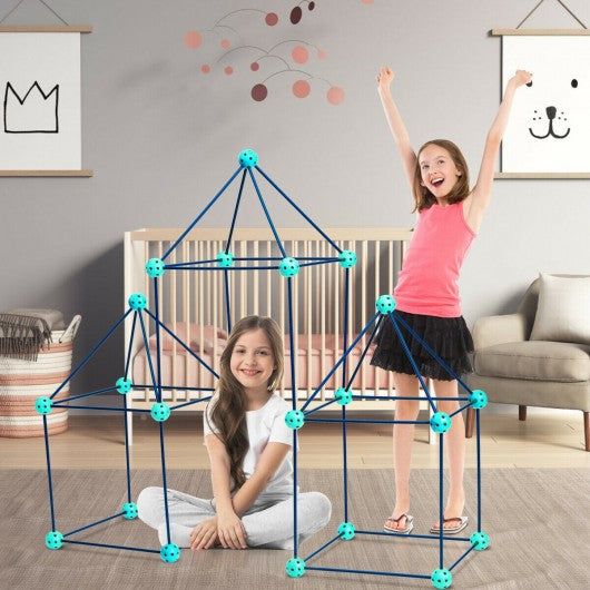 81 Pieces Kids Crazy Construction Fort Building Kit