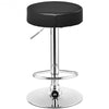 Adjustable Round Leather Swivel Seat Bar Stool