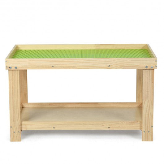 Solid Multifunctional Wood Kids Activity Play Table