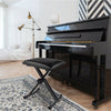 Adjustable Portable X-Style Leather Padded Piano Bench