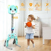 Adjustable Kids 3-in-1 Basketball Hoop Set Stand with Balls