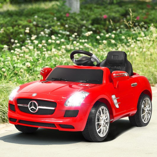 New Red Mercedes Benz sls r/c Mp3 Kids Ride on Car Electric Battery Toy