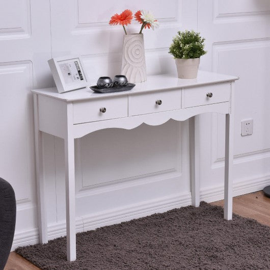 Hall table Side Table w/ 3 Drawers