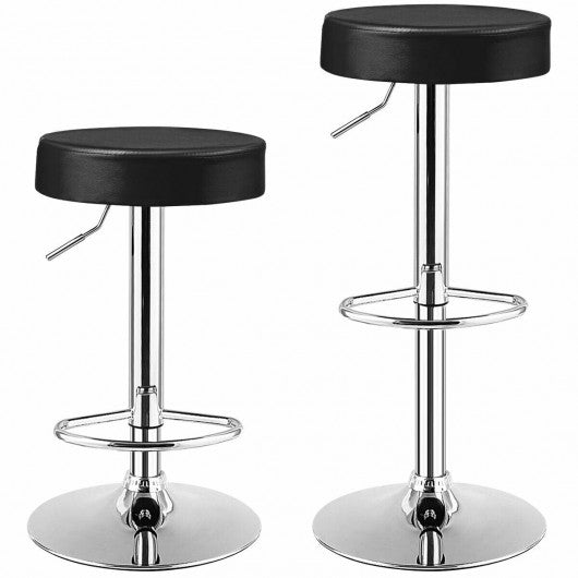 1 PC Round Bar Stool Adjustable Swivel Pub Chair