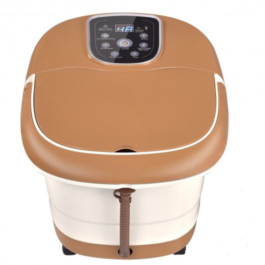 All-in-One Tem / Time Set Foot Spa Massager with 6 Rollers