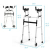 Folding Height Adjustable Walking Frame with Armrest Support