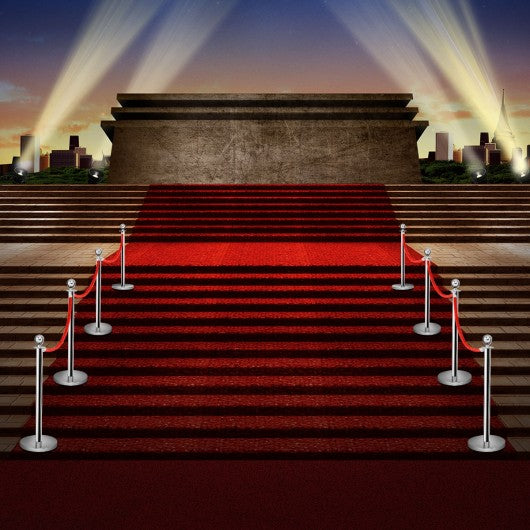 6 pcs Stanchion Posts Queue Pole