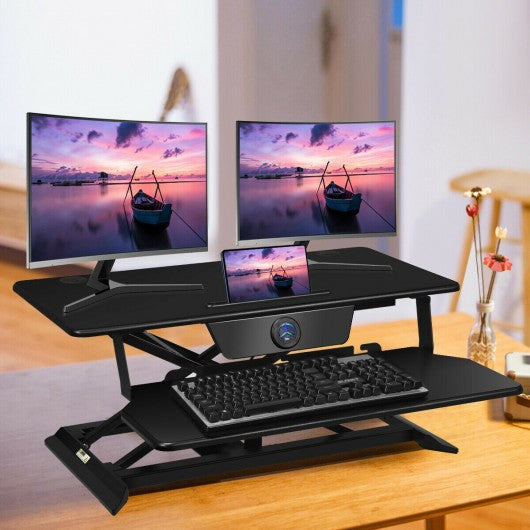 Electric Height Adjustable Standing Desk Coverter