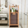 Tilt out Bamboo Shelf Slat Frame Storage Laundry Hamper