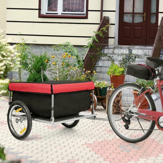 Bike Trailer with Folding Frame and Quick Release Wheels