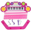 Kids 37 Key Electronic Keyboard Musical Piano w/ Microphone-Pink