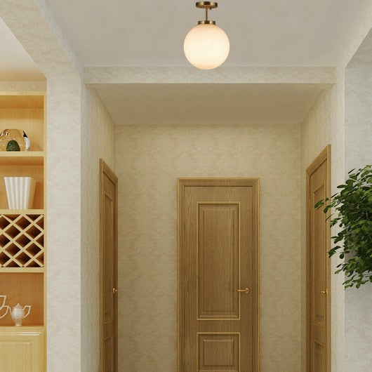 Globe Ceiling Lamp with Acrylic Lamp Shade Bedroom