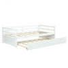 Twin Size Wooden Slat Trundle Platform