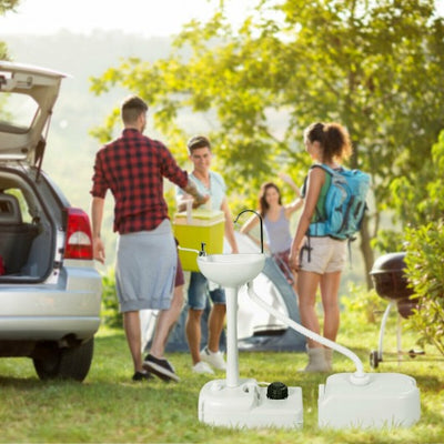 Camping Hand Wash Station Basin Stand with 4.5 Gallon Tank