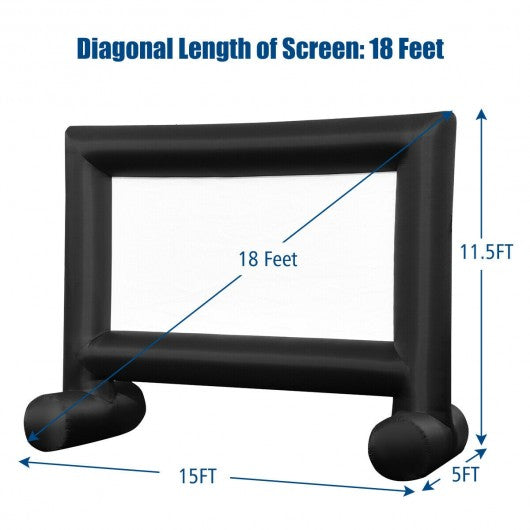 Inflatable Outdoor Movie Projector Screen with Blower