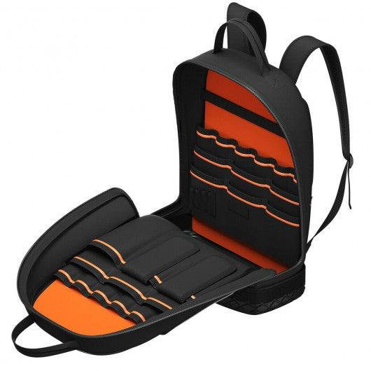 Tool Backpack Heavy Duty Jobsite Tool Bag 33 Pockets