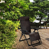 Patio Rattan Zero Gravity Lounge Chair