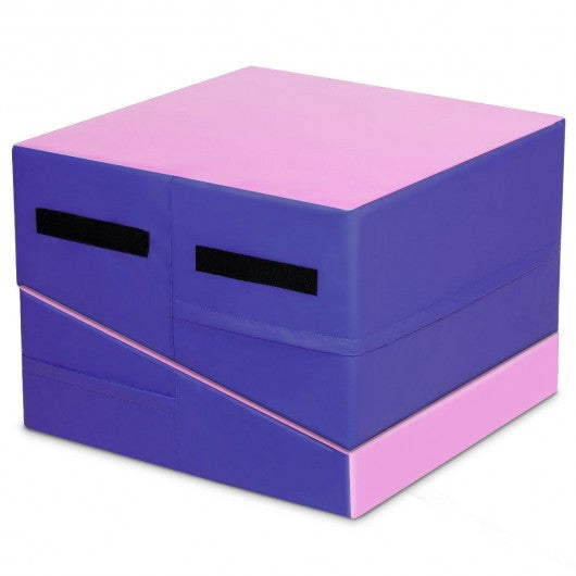 Folding Wedge Exercise Gymnastics Mat with Handles