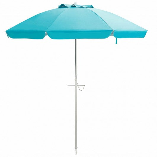 6.5FT Sun Shade Patio Beach Umbrella with Carry Bag