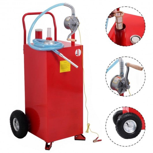 30 Gallon Gas Tank Storage Diesel Fuel Caddy