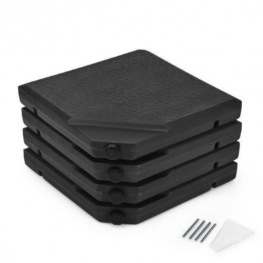 4 Pcs 238lb Patio Cantilever Offset Umbrella Base Weight Stand