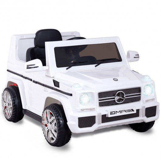 Mercedes Benz G65 Licensed Remote Control Kids Riding Car-White