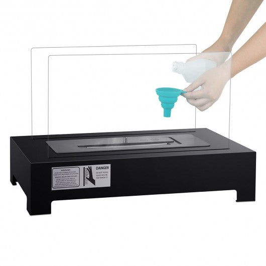 Stainless Steel Portable Tabletop Ventless Bio Ethanol Fireplace