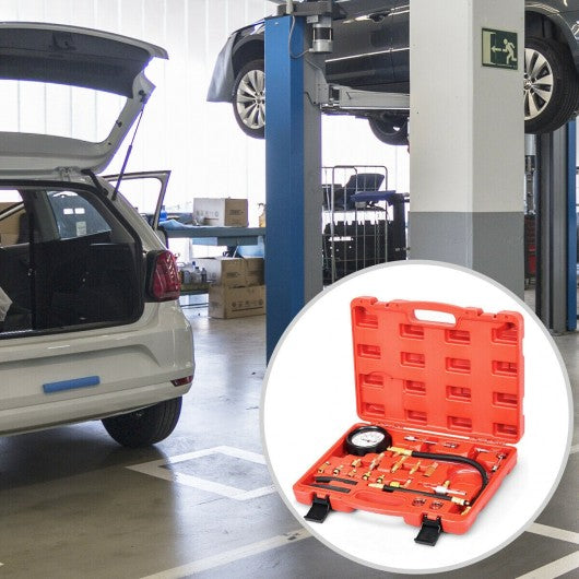 Fuel Injector Injection Pump Pressure Tester Gauge Car Tools