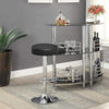 Adjustable Round Leather Swivel Seat Bar Stool