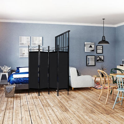 4 Panels Metal Frame Room Private Folding Screen