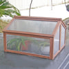 Double Box Garden Wooden Greenhouse