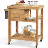 Bamboo Kitchen Trolley Cart