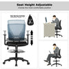 Footrest Ring Mid Back Mesh Drafting Office Chair