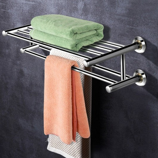 Wall Mounted Stainless Steel Towel Storage Rack