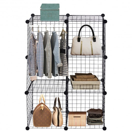 DIY 6 Metal Wire Free Standing Modular Storage Cubes