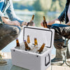 64 Quart Heavy Duty Outdoor Insulated Fishing Hunting Ice Chest -White