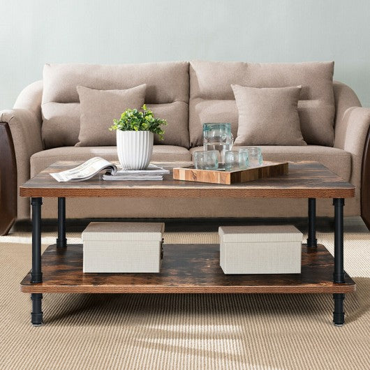 Industrial Rustic Accent Coffee Table