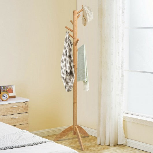 Wooden Free Standing Coat Rack