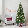 7 ft Premium Hinged Artificial Christmas Tree with Pine Cones