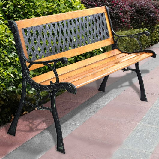 Outdoor Cast Iron Patio Bench
