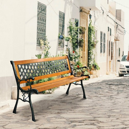 Outdoor Cast Iron Patio Bench