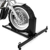 Adjustable Motorcycle Wheel Chock Stand 1800 lb Capacity Upright Fit