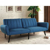 Sofa Futon Bed Sleeper Couch Convertible Mattress-Navy