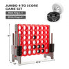 Jumbo 4-to-Score 4 in A Row Giant Game Set for Outdoor Indoor