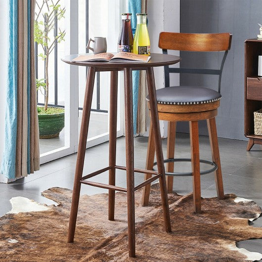 360-Degree Bar Swivel Stools with Leather Padded