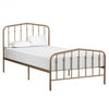 Twin Size Metal Bed Frame with Headboard & Footboard